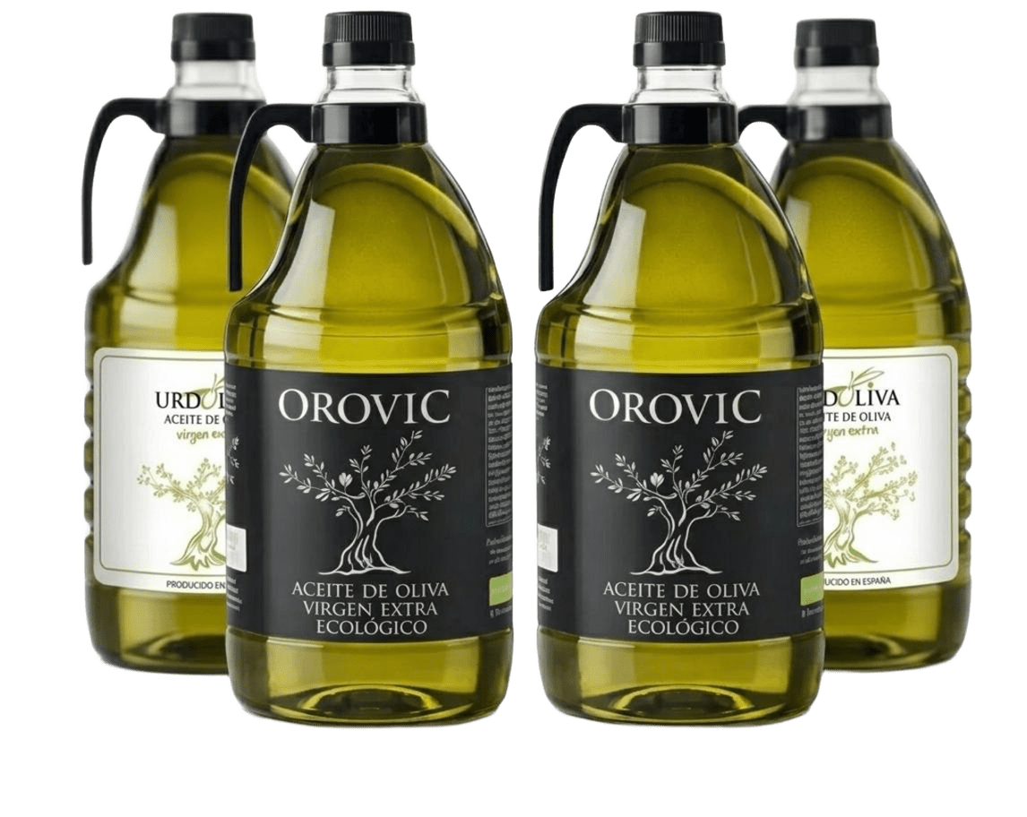 Pack AOVE 2 Ecológicos + 2 Premium 2L – Orovic & Urdoliva (Caja 4 Unidades)