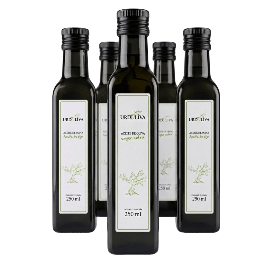 Urdoliva Extra Virgin Olive Oil Crystal 250mL / Box: 12 units x 250 mL