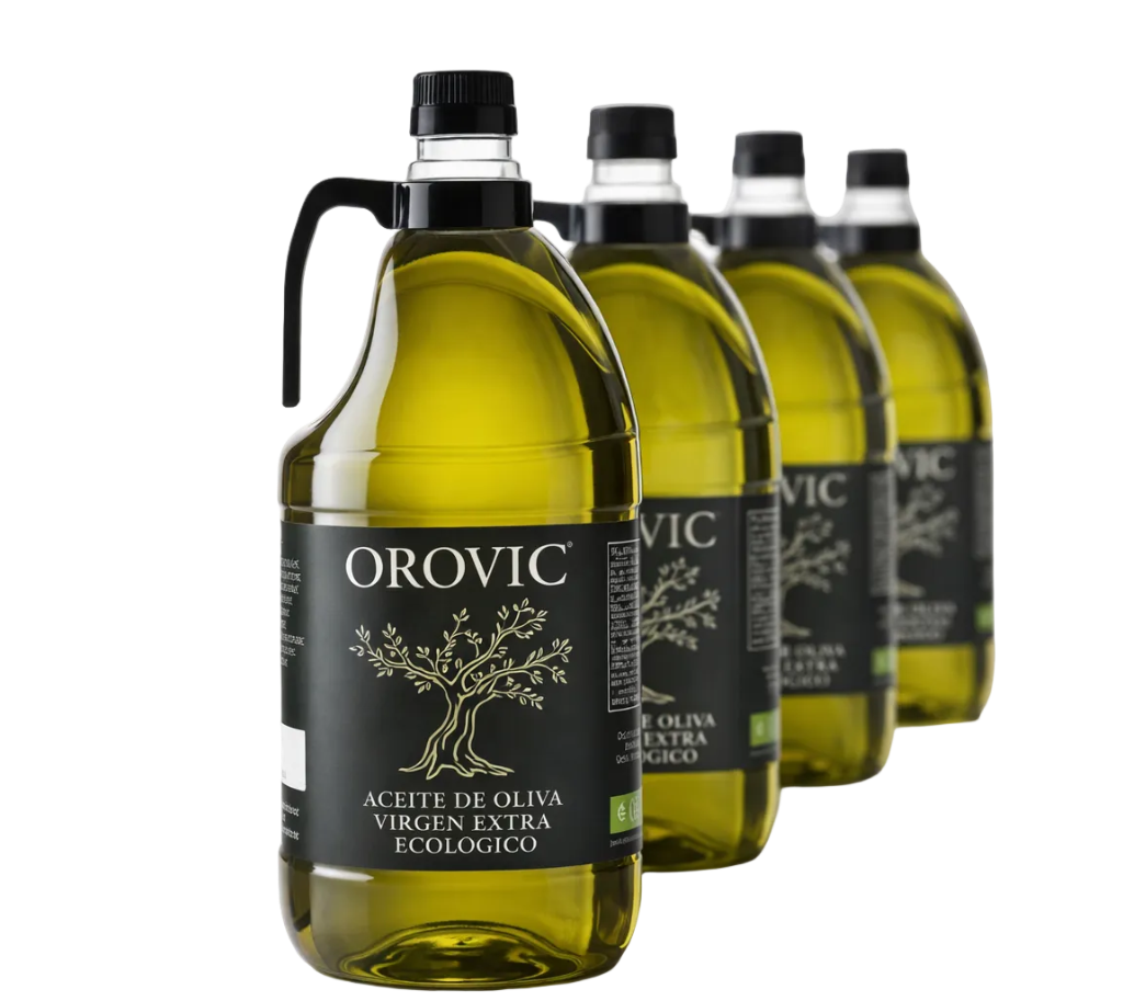 OROVIC Azeite Virgem Extra Biológico – PET 2L Caixa 4 Unidades