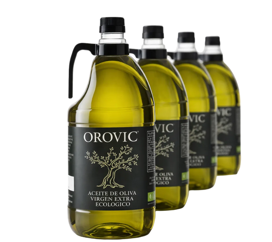 OROVIC Azeite Virgem Extra Biológico – PET 2L Caixa 4 Unidades